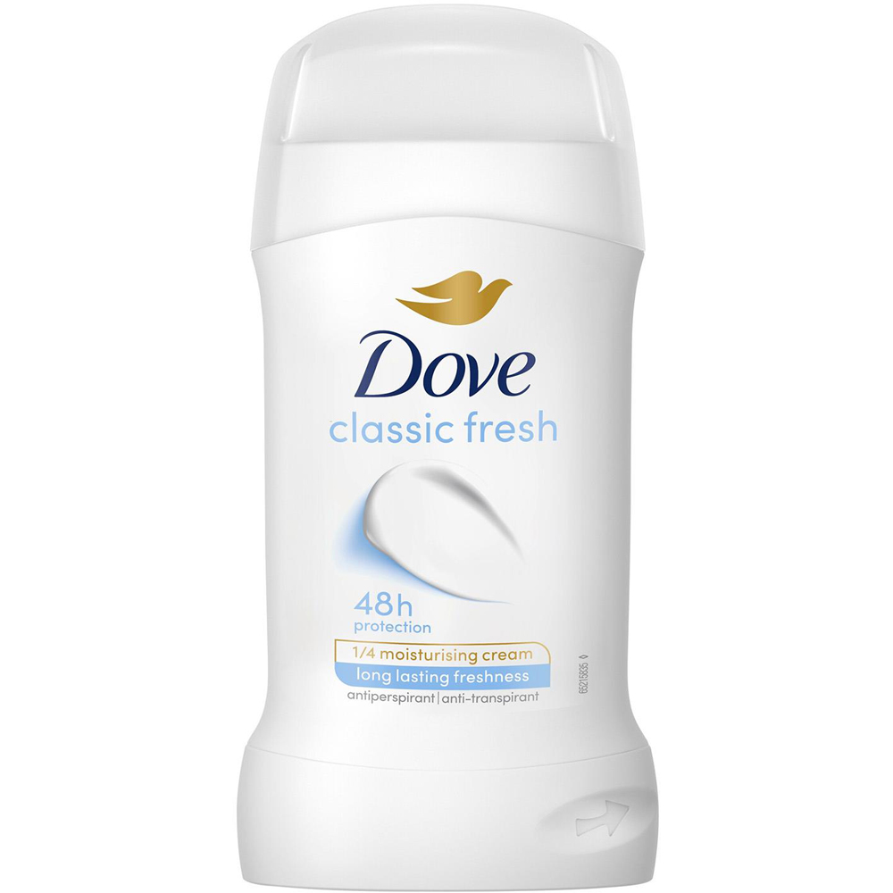 Dove Classic Women 48H Sweat Protection Anti-Perspirant Deo Stick 50ml 6 Pack Image 2
