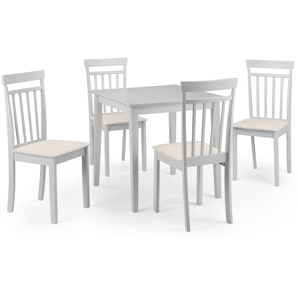 Julian Bowen Coast Set of 2 Grey Dining Chair Image 5