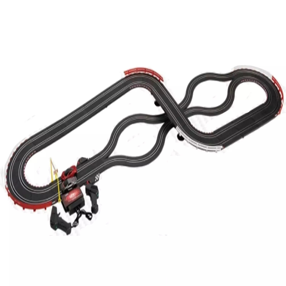 Rexco JJ99 Kids Large Electric Remote Control Slot Car Racing Track Set Image 2