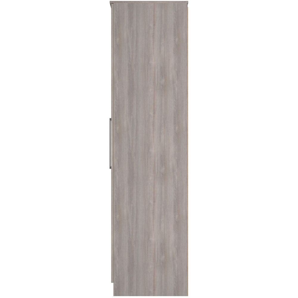 Crowndale Worcester 2 Door Grey Oak Tall Wardrobe Ready Assembled Image 6