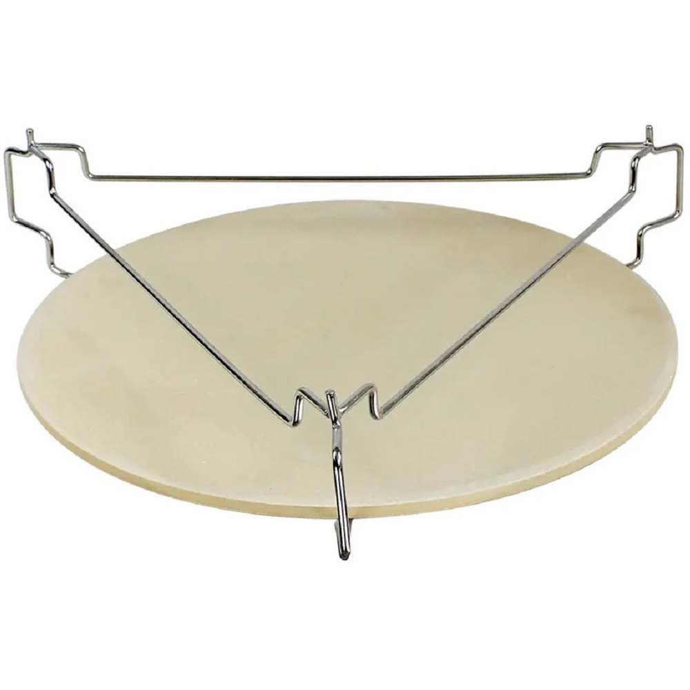 MonsterShop Elevator and Heat Deflector 3 in 1 Pizza Stone for Kamado BBQ Oven 16 inch Image 3