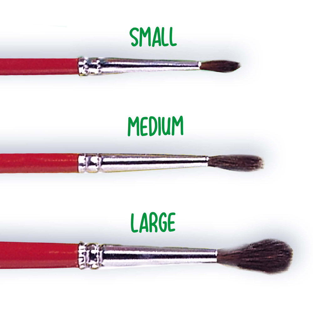 SES Creative 2 Pack Jumbo Paint Brush Set Image 3