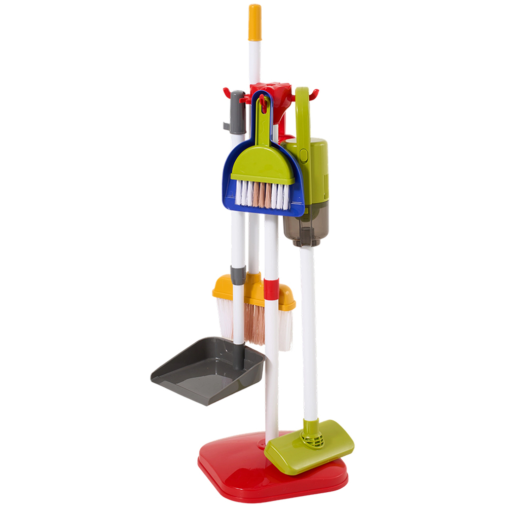 H&O Direct Kids 29 Piece Red Cleaning Pretend Play Set Image 3