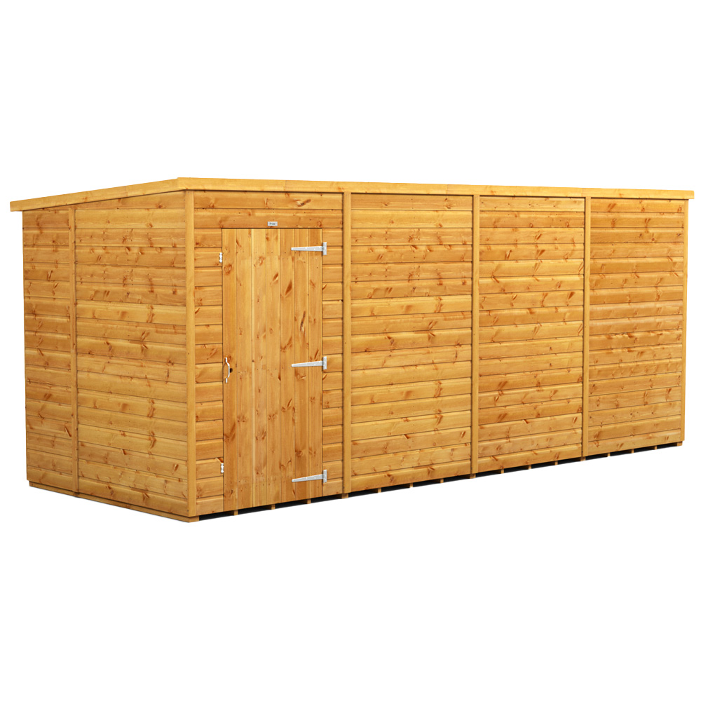 Power Sheds 16 x 6ft Pent Wooden Shed Image 1