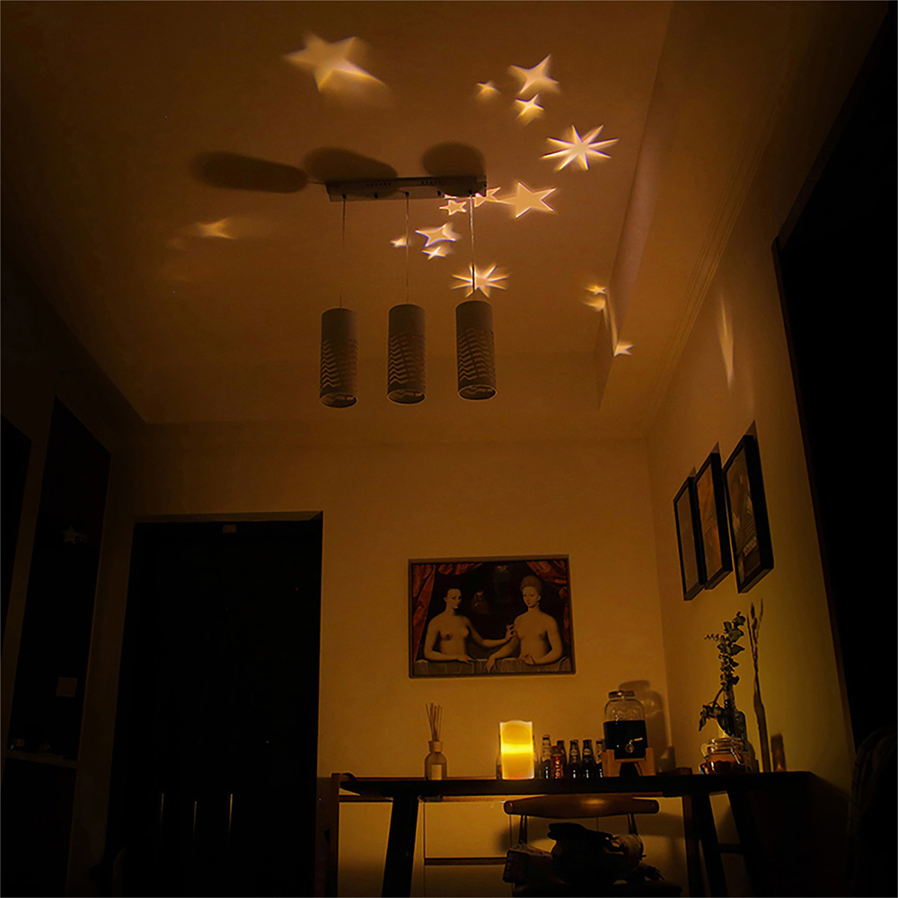 St Helens White Star LED Candle Projector Image 7