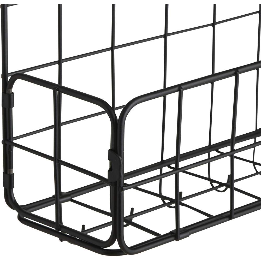 Wilko Black Wire Wall Grid with Basket Image 4