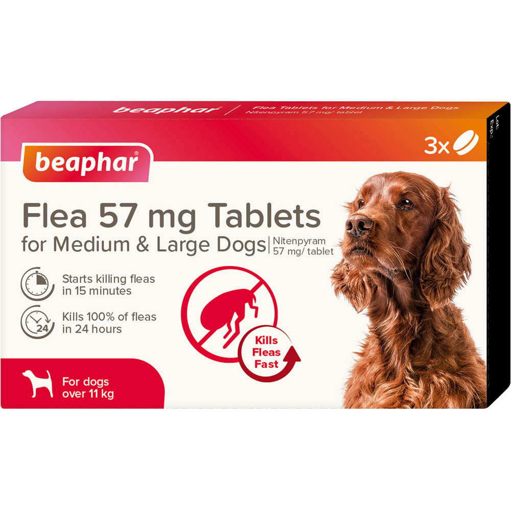 Beaphar Flea Tablets for Medium and Large Dogs Image 1