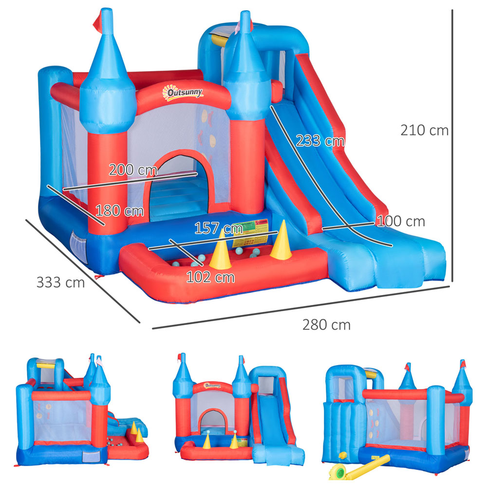 Outsunny 5-in-1 Bouncy Castle Image 6