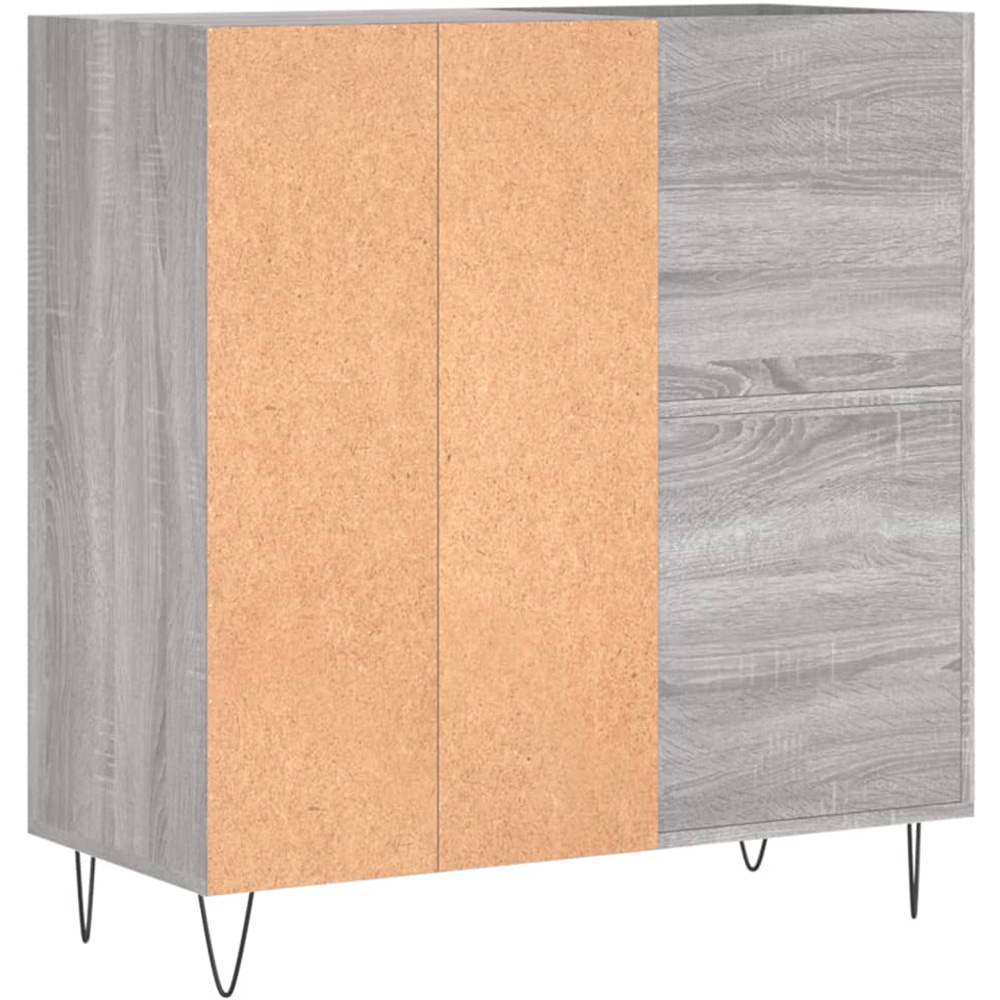 vidaXL 3 Shelf Grey Sonoma Record Cabinet Image 6