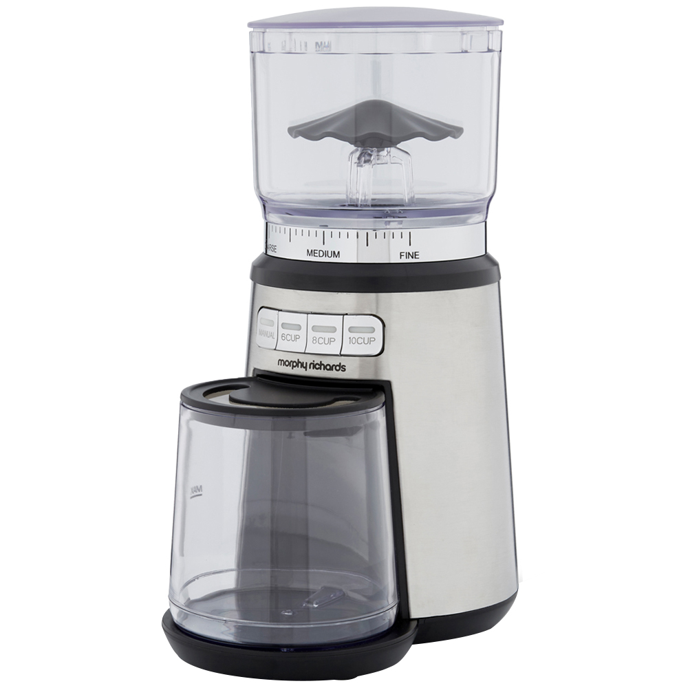 Morphy Richards Brew and Blend Electric Stainless Steel Coffee Grinder with Burr Image 1