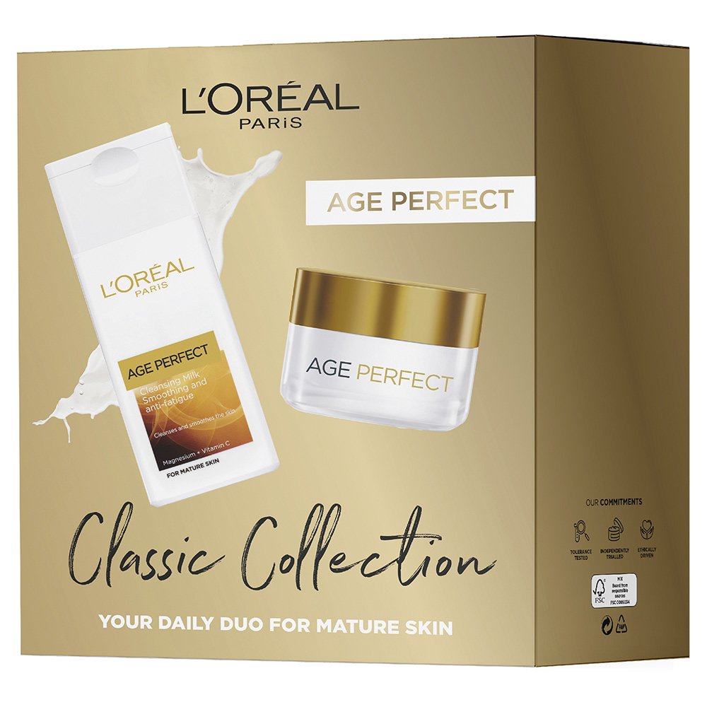 L'Oreal Paris Age Perfect Classic Collection Skincare Gift Set for Her Image 3