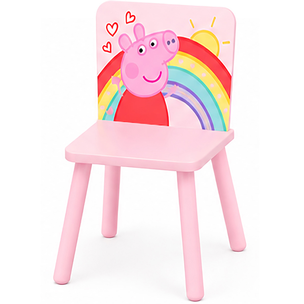 Kidsaw Peppa Pig Kids 2 Seater Rainbow Table and Chair Set Image 4