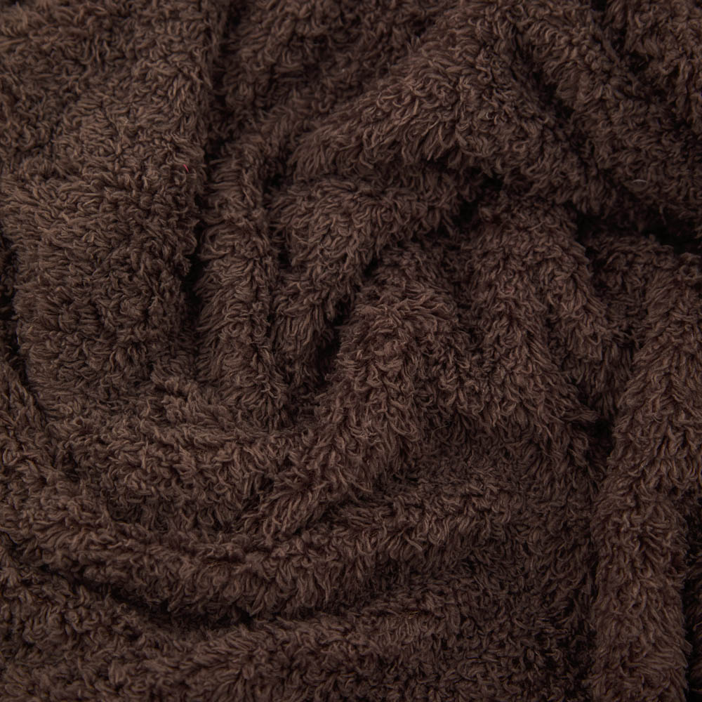 Furn Harlan Borg Chocolate Sherpa Tasselled Throw 140 x 180cm Image 2