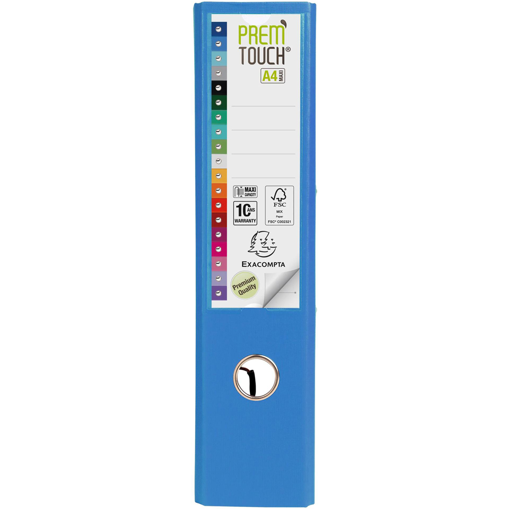 Exacompta PremTouch A4+ Blue PP Lever Arch File 10 Pack Image 5