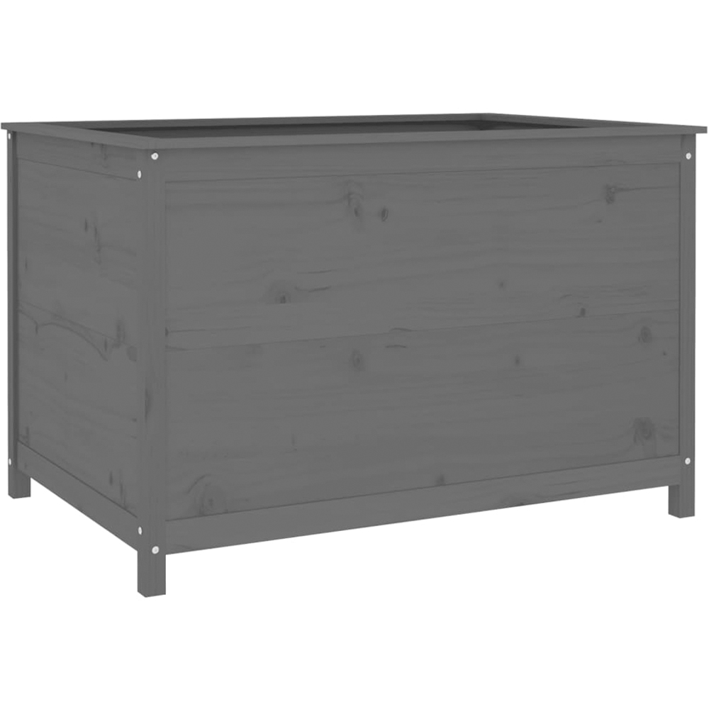 vidaXL Grey Solid Pine Wood Garden Planter 78 x 82.5 x 119.5cm Image 1