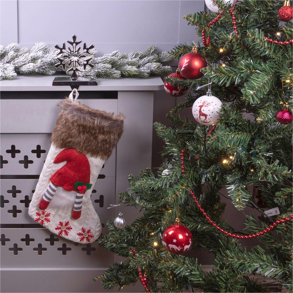 St Helens White Luxury Christmas Gonk Stocking Image 2