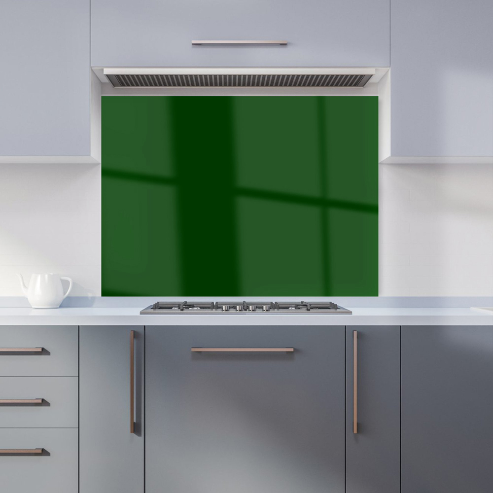 Warren Reed Designer Jungle Green Glass Kitchen Splashback 65 x 90cm Image 1