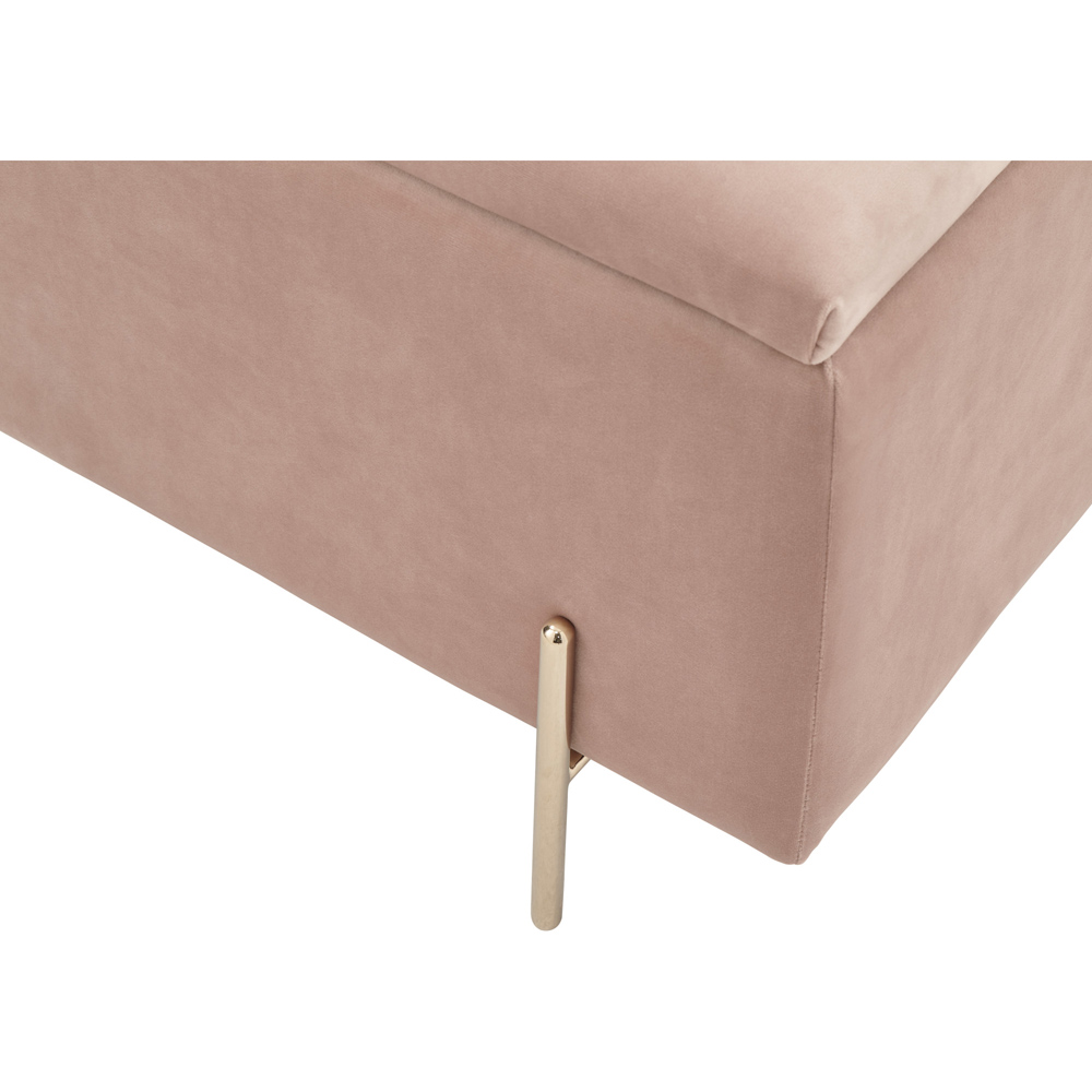 GFW Mystica Blush Pink Ottoman Storage Bench Image 9