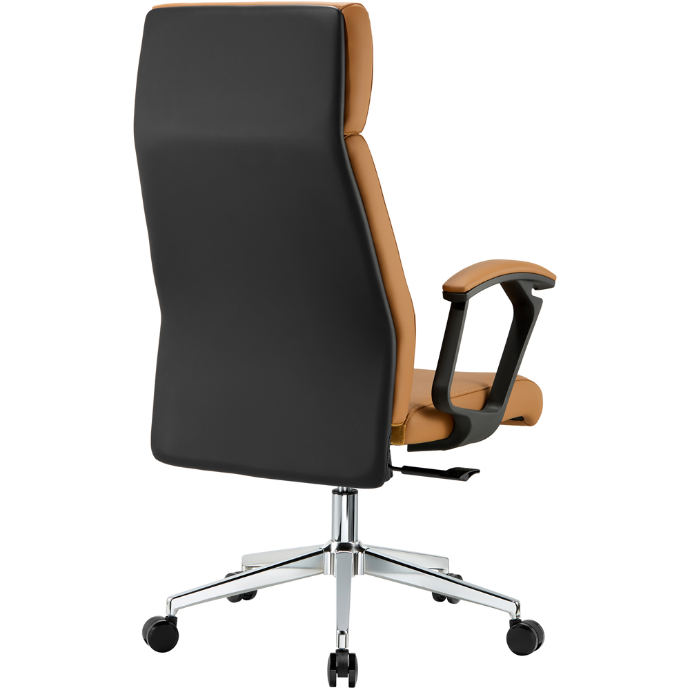 TTAP Tan Faux Leather High Back Executive Office Chair Image 3