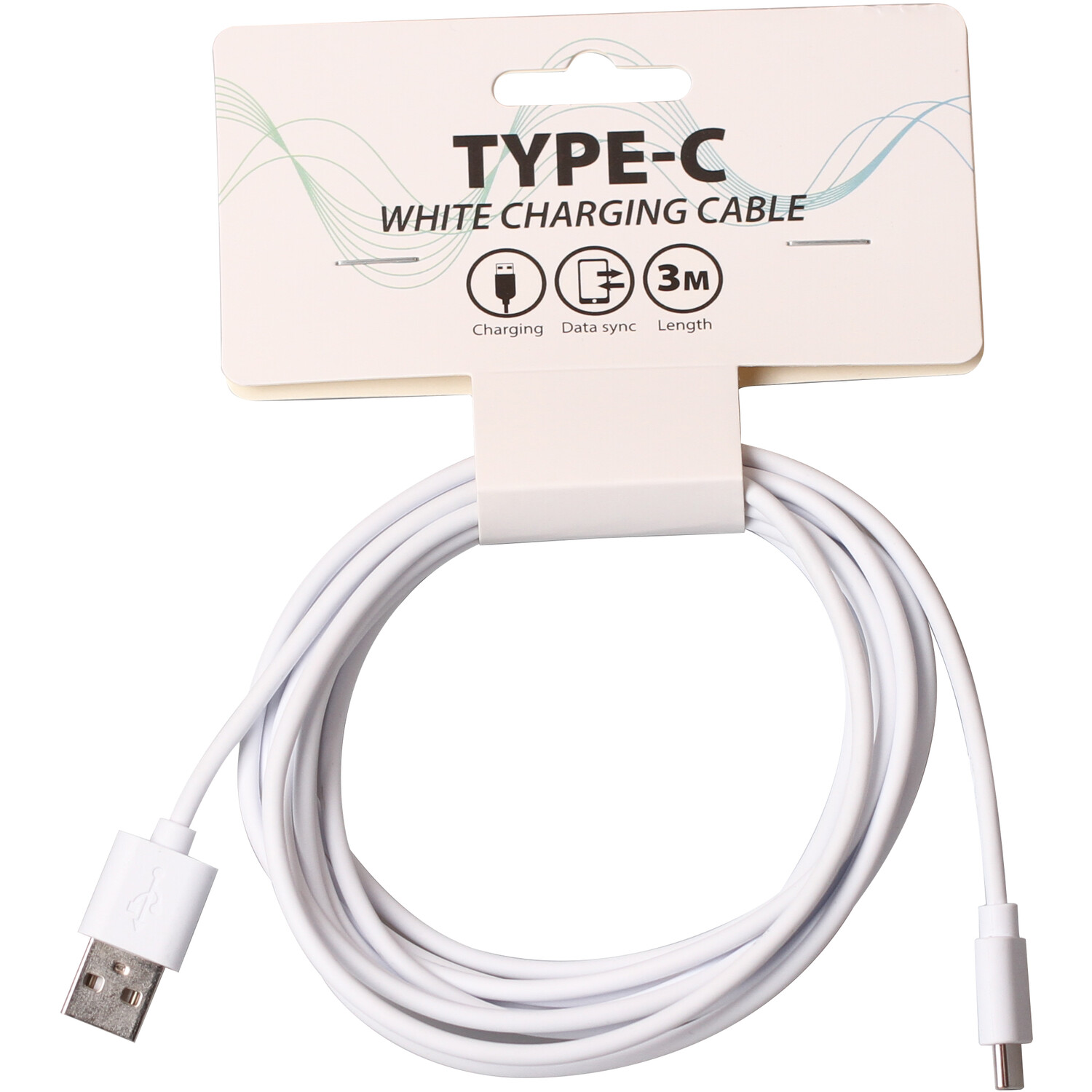 Type-C White Charging Cable Image