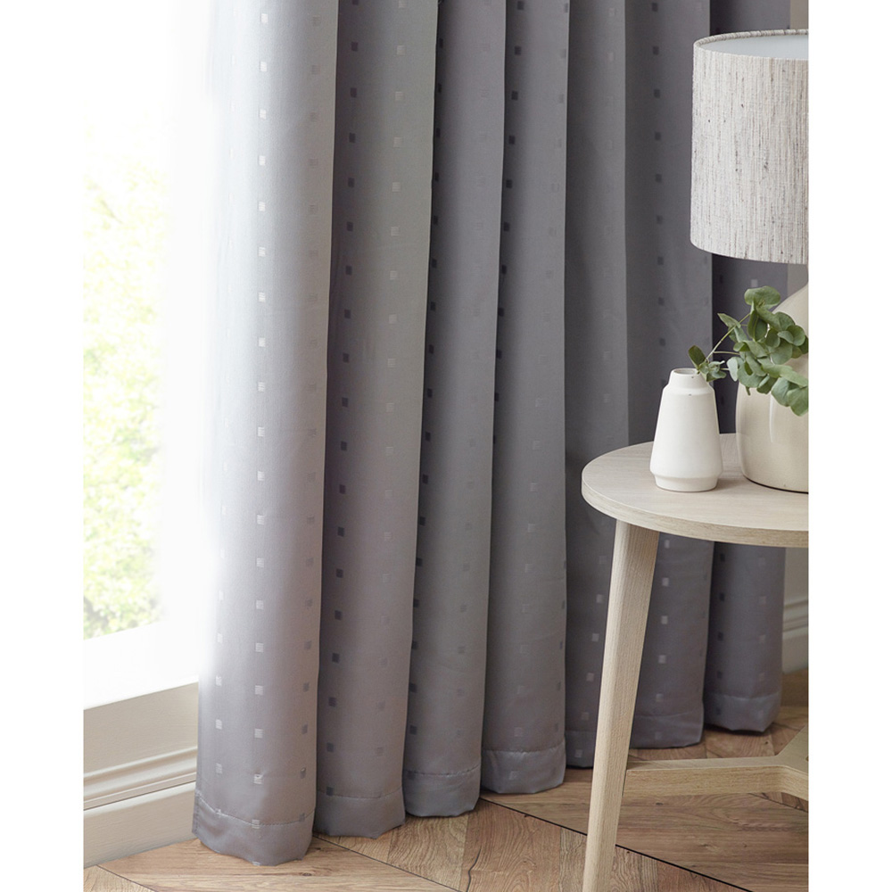 Alan Symonds Madison Silver Ring Top Curtain 229 x 229cm Image 3