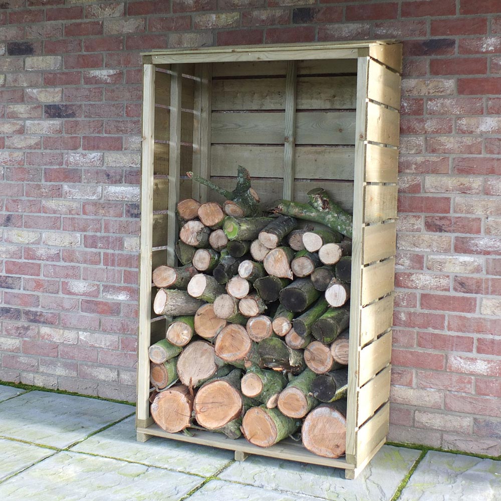 Shire 2.1 x 5.1ft Tall Sawn Wall Log Store Image 3