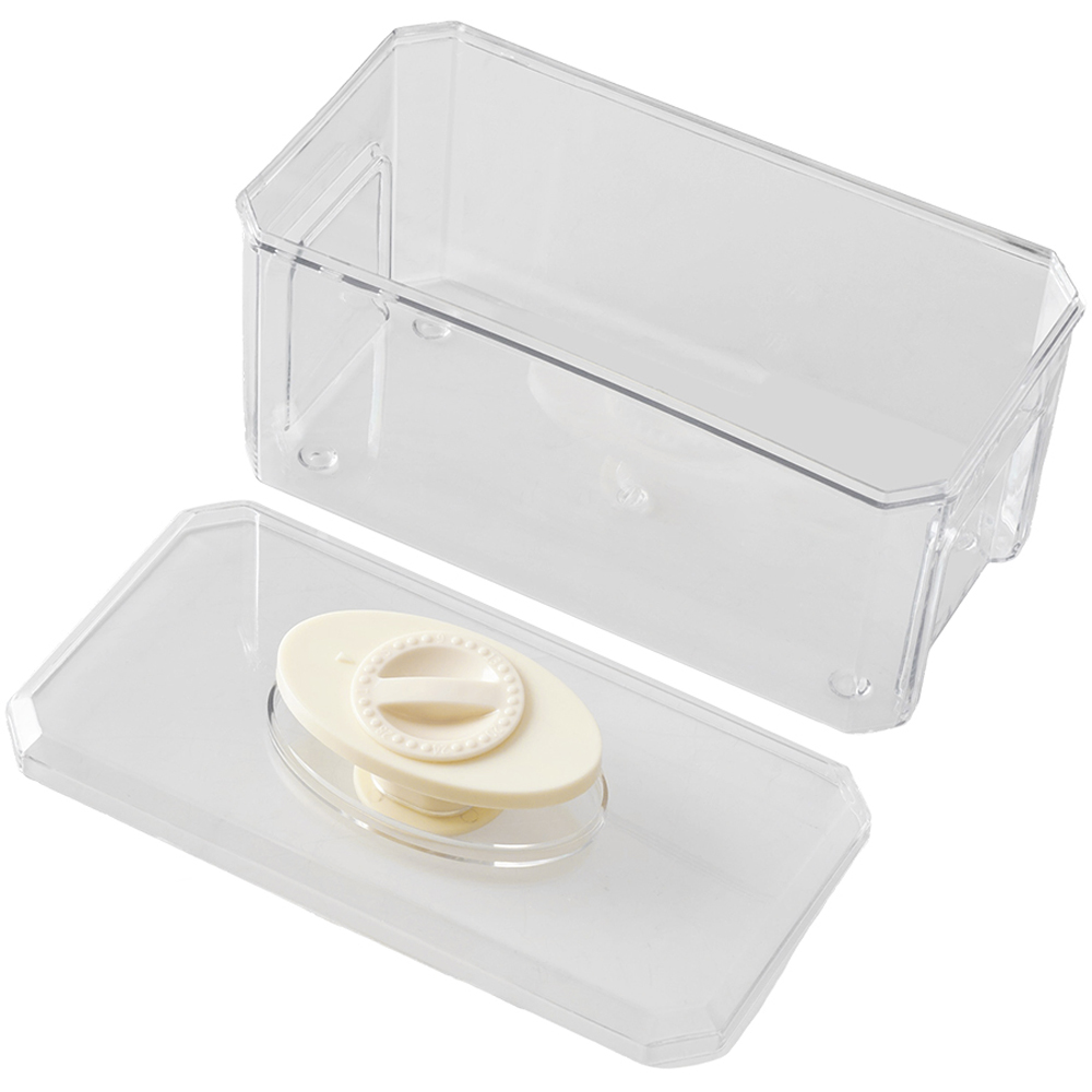 Living and Home Cream 64 Grid Press Type Ice Cube Mold Box Image 3