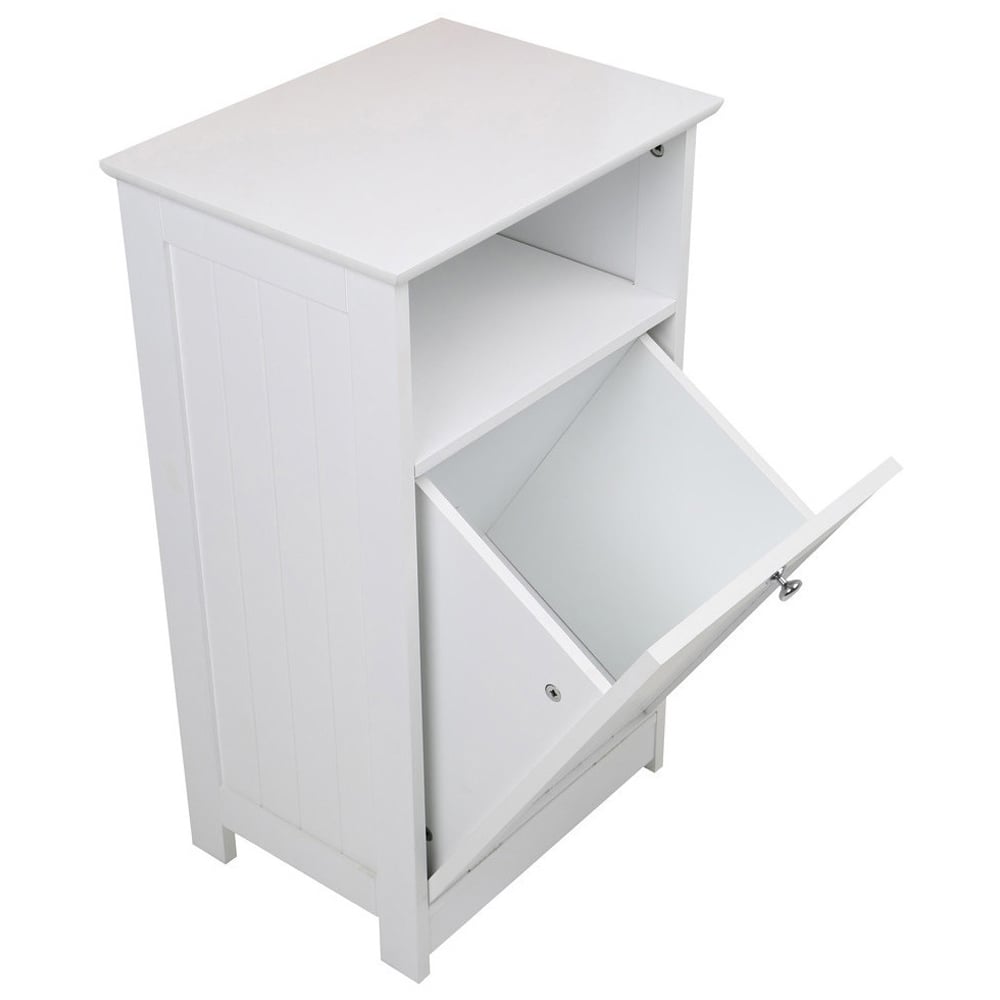 Premier Housewares Single Door White Portland Floor Cabinet Image 5