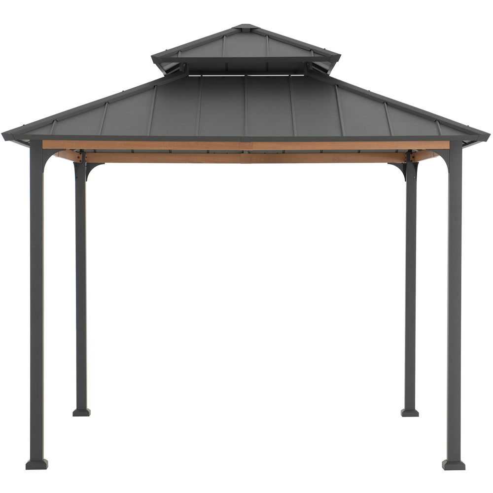 Sunjoy Pasu 3 x 3m Anthracite Steel Gazebo Image 2