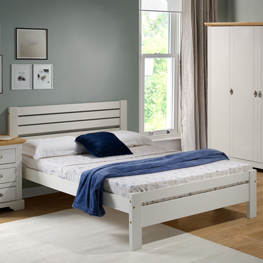 Seconique Toledo King Size White Bed Image 1