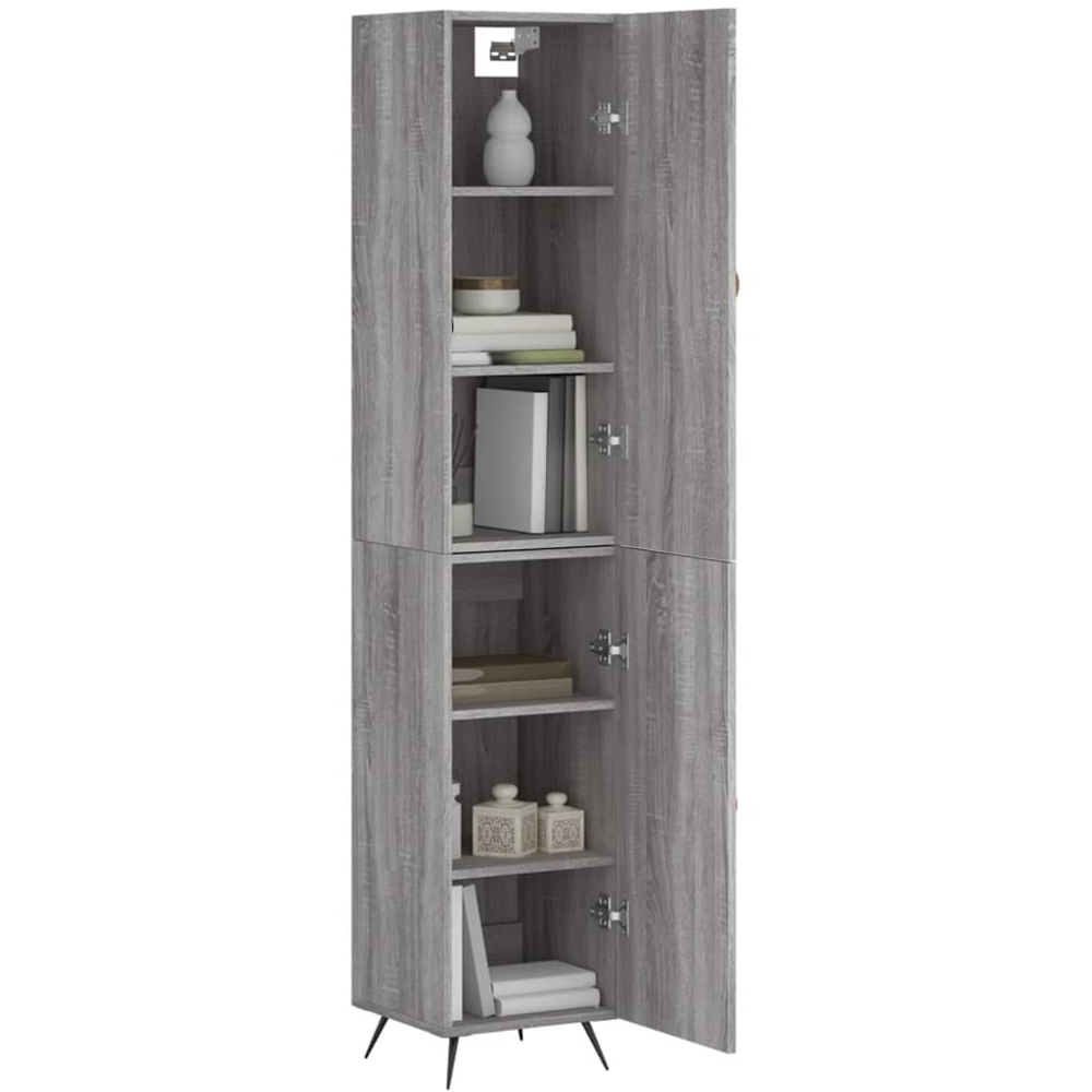 vidaXL 2 Door Grey Sonoma Highboard Image 3