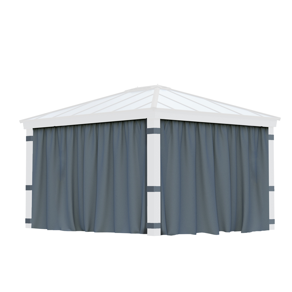 Palram Canopia Dallas 3.6 x 4.2m Gazebo Curtain 4 Pack Image 1