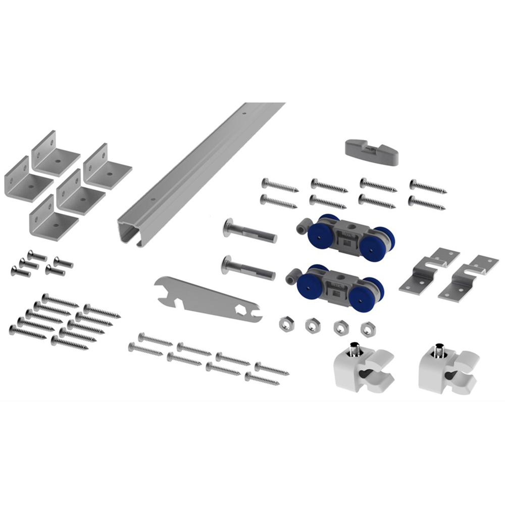 Coburn Straightaway 100 Single Door Sliding Internal Door Track Fixing Kit 900mm Image 1