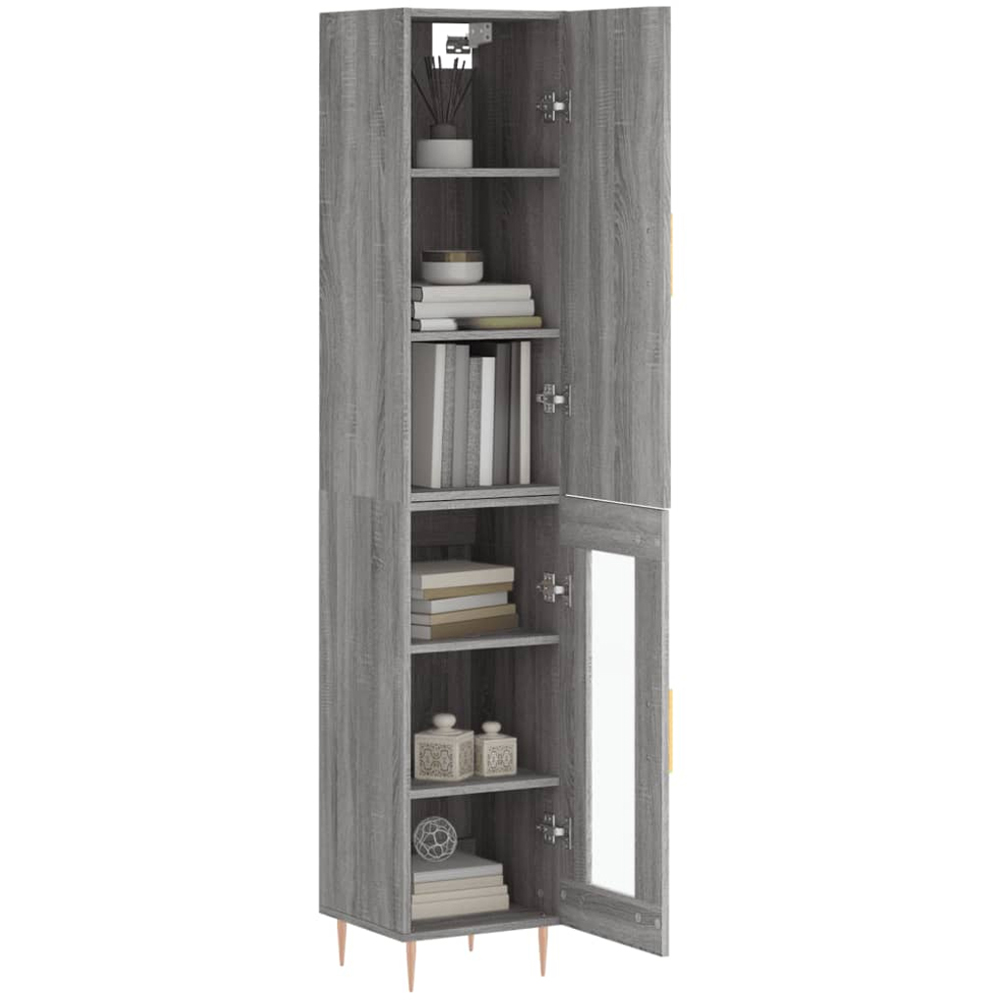 vidaXL 2 Door Grey Sonoma Highboard Image 3