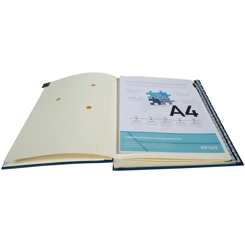 Exacompta A4 Blue Multi-Part File Ordonator with 26 A-Z Tabs Image 3