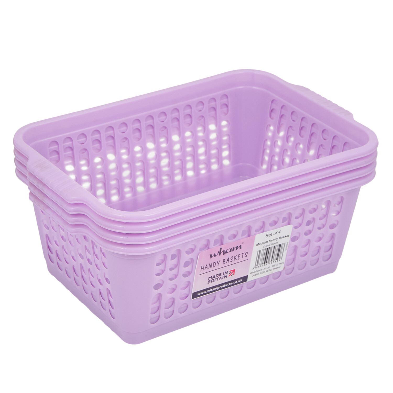 Orchid Bloom Medium Handy Basket 4 Pack Image 1