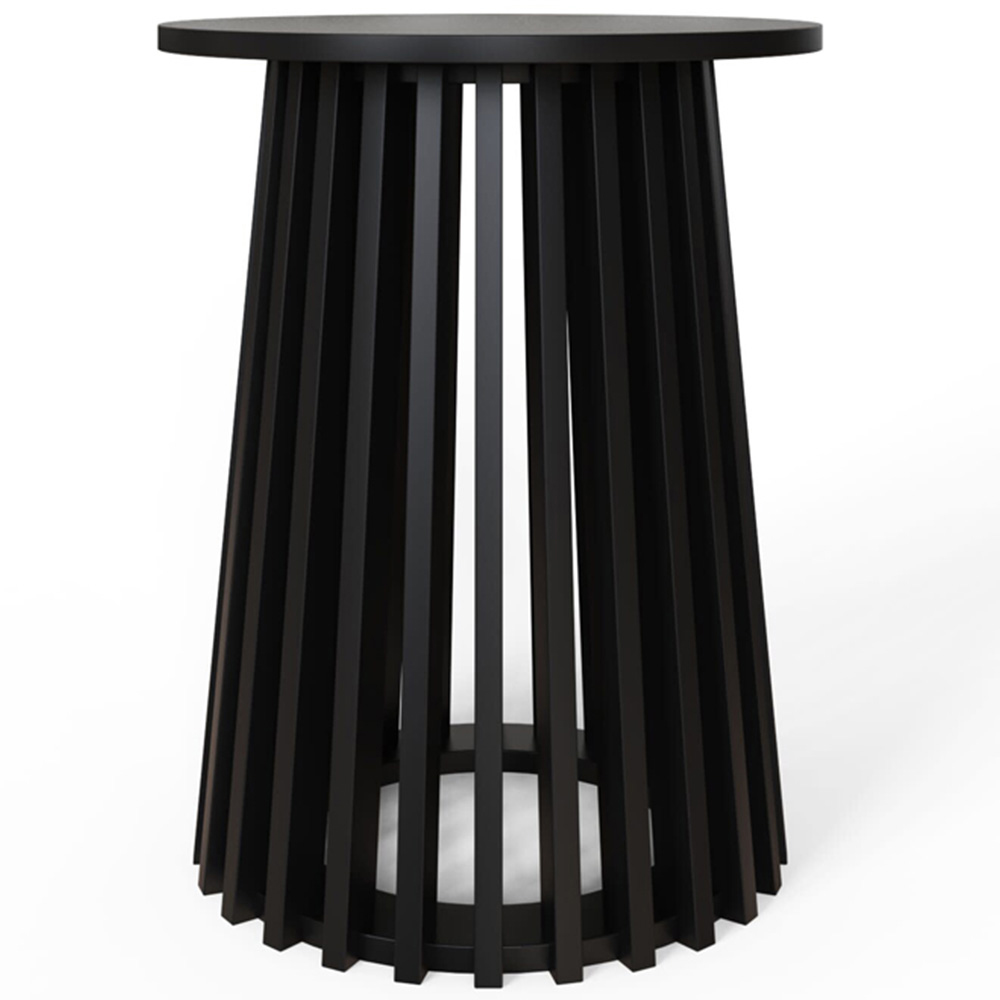 GFW Kaleb Black Round Side Table Image 3