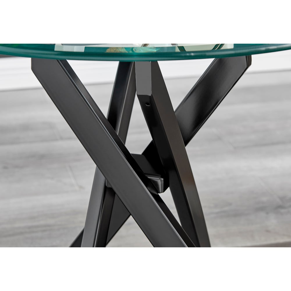 Furniturebox Arona Black Round Side Table Image 4