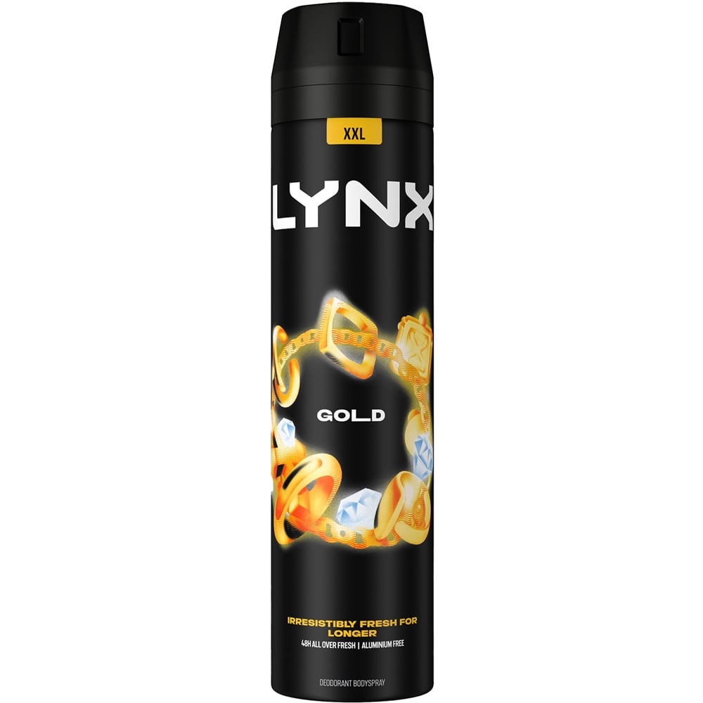 Lynx Gold Oud Wood and Dark Vanilla 48H Protection Deodorant Body Spray 250ml 30 Pack Image 2