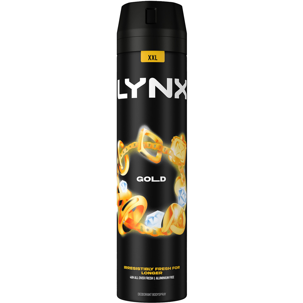 Lynx Gold Oud Wood and Dark Vanilla 48H Protection Deodorant Body Spray 250ml 6 Pack Image 2