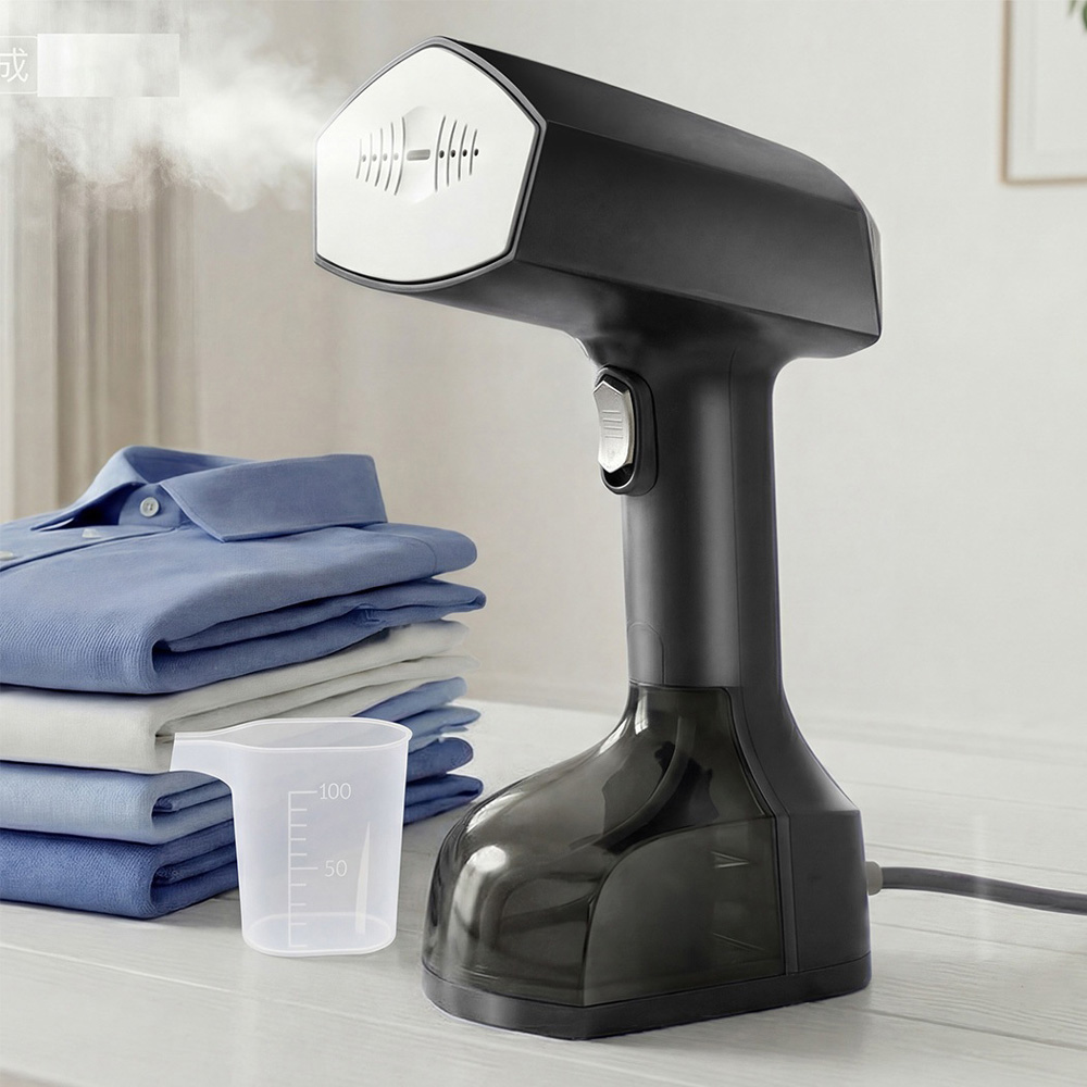 Spector SM2006-BK-UK Portable Handheld Fast Heat Garment Steamer with Measuring Cup 1800W Image 2