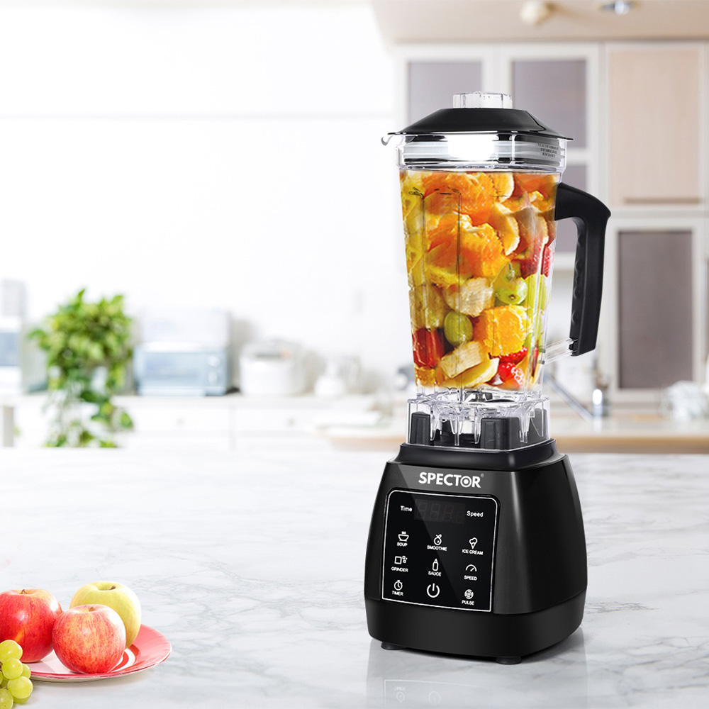 Spector AP0029-BK Black Commercial Blender Mixer Food Processor 2L Image 2