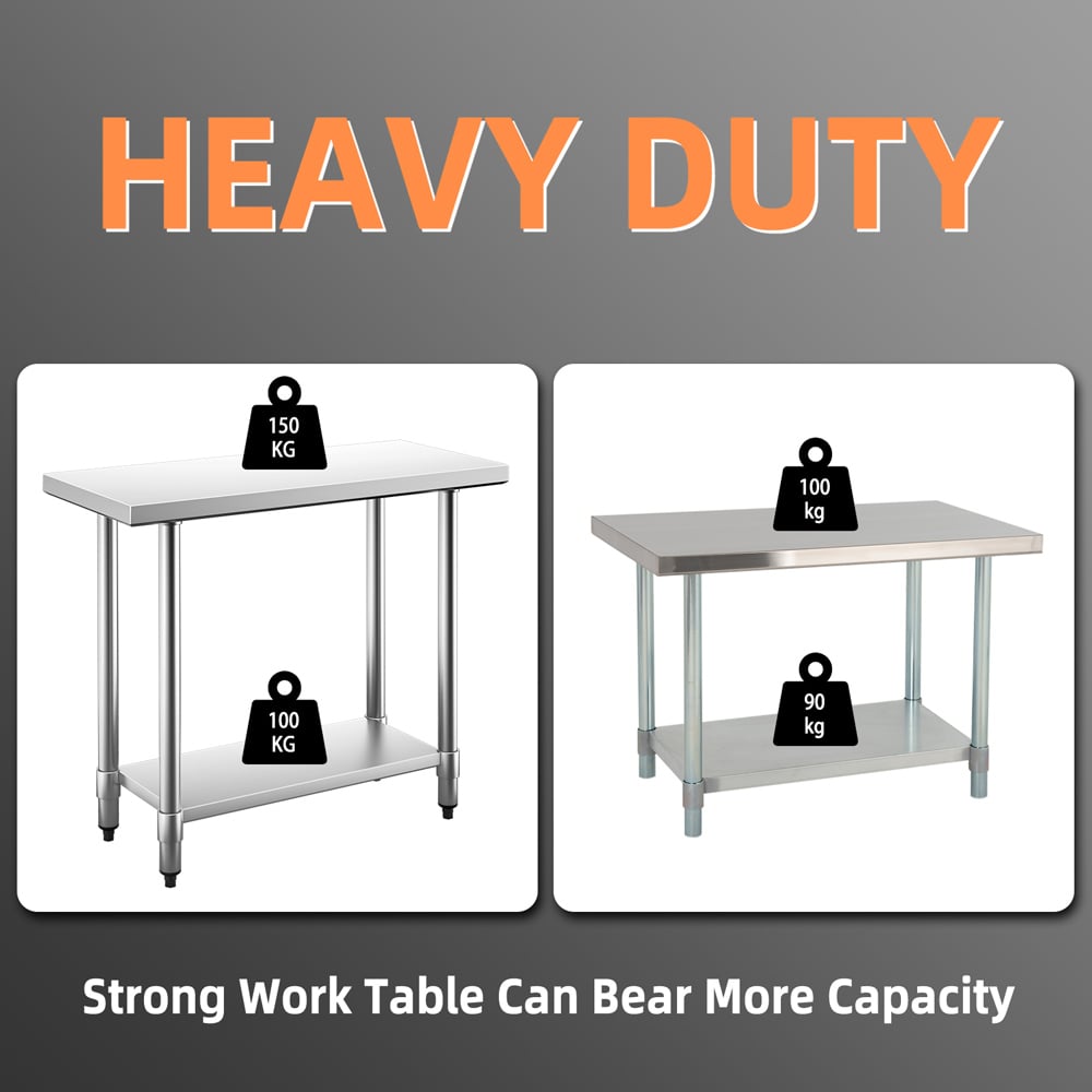Costway Height Adjustable Kitchen Table 61 x 91cm Image 5