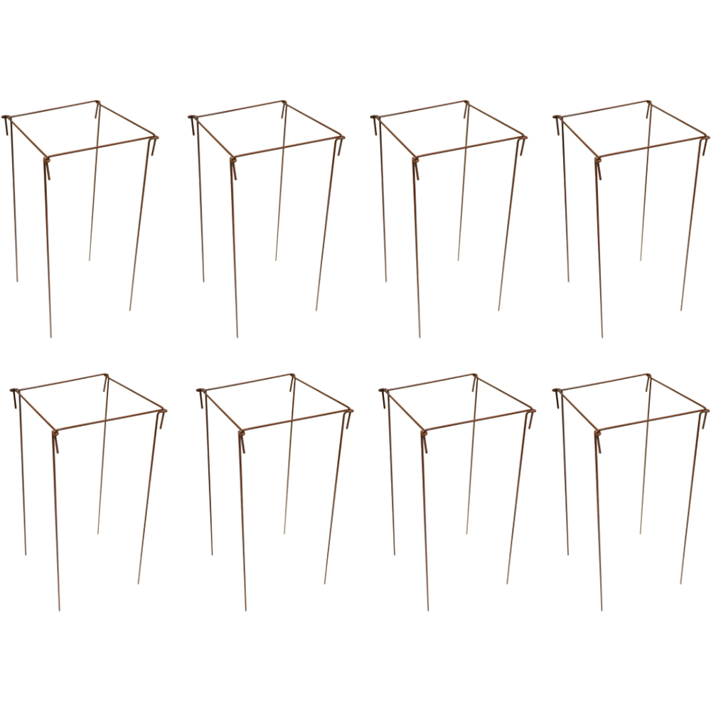 Garden Gear Straight Link Hook and Loop Plant Support Stakes 75 x 38cm x 8 Pack Image 1