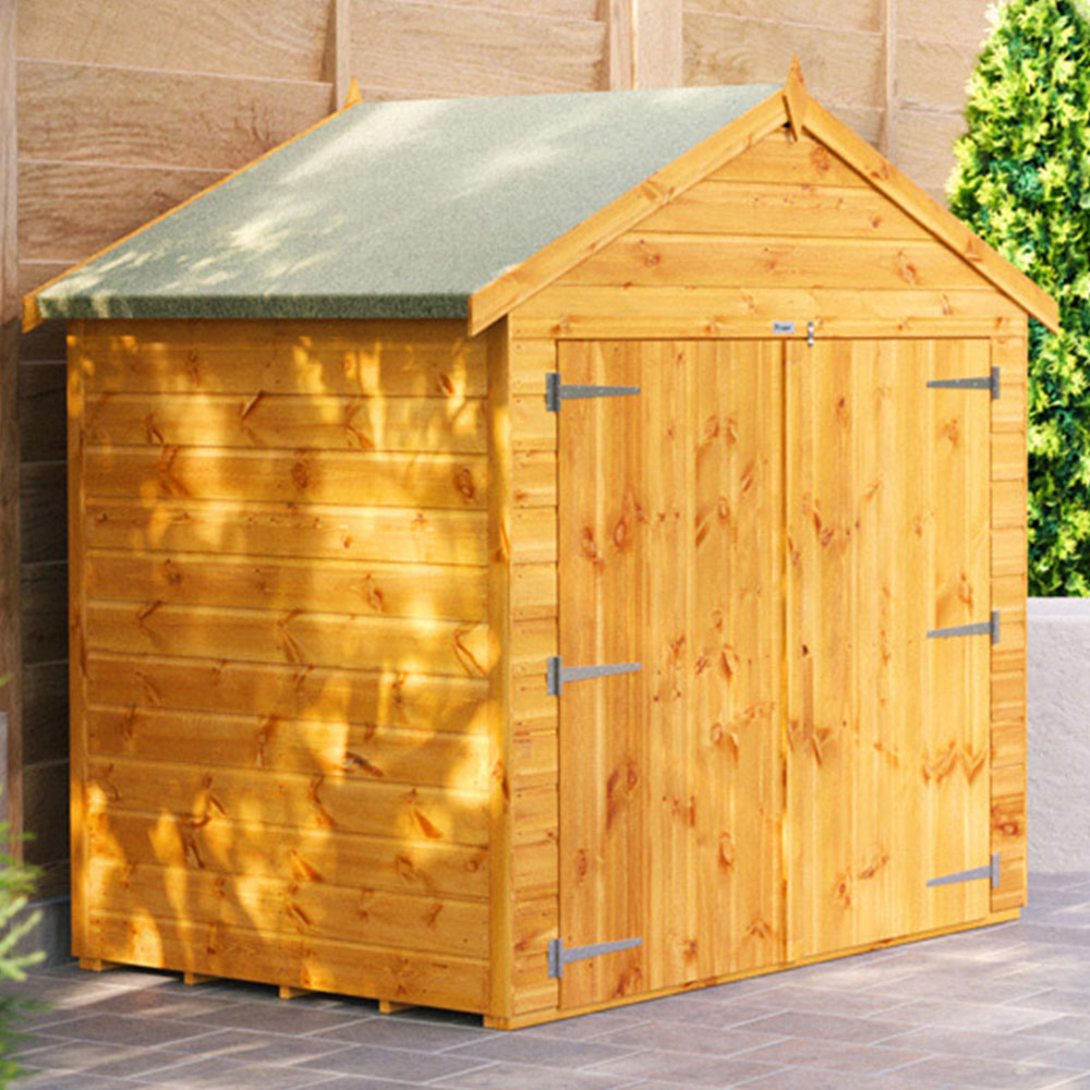 Power Sheds 4 x 6ft Double Door Apex Bike Shed Image 2