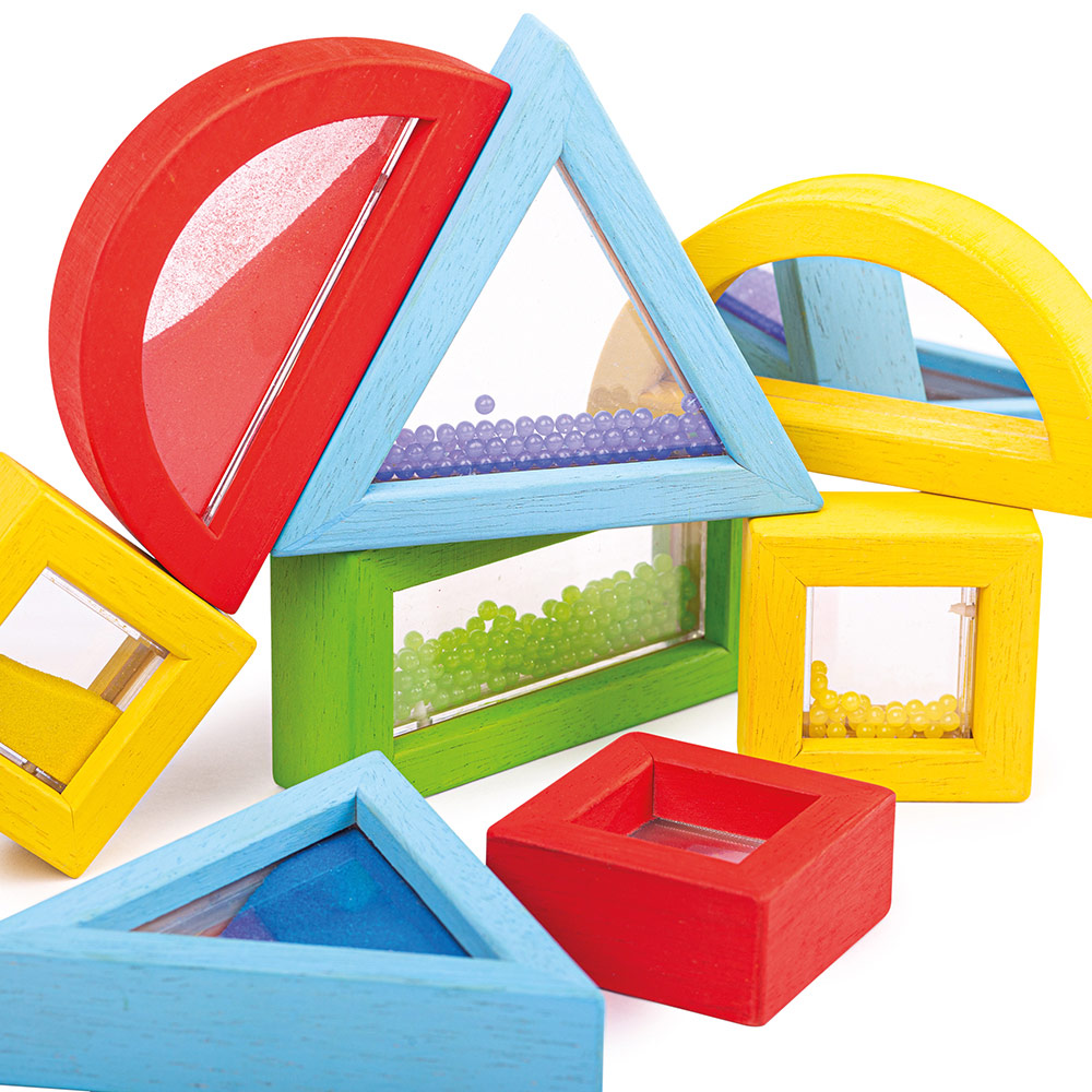 Bigjigs Toys Rainbow Sensory Shapes Toy Multicolour Image 4