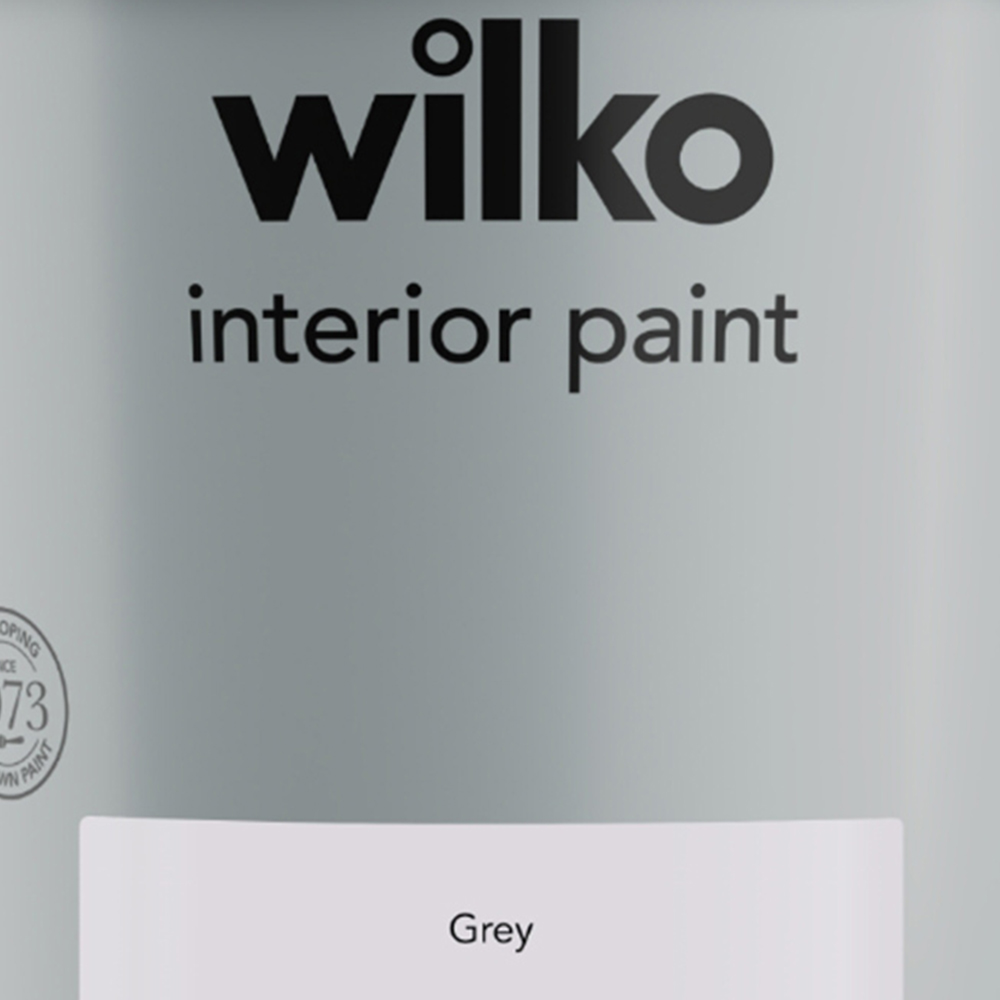 Wilko Interior Grey Silk Emulsion Paint 5L Image 3