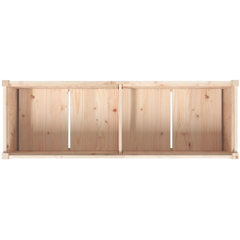 vidaXL Brown Solid Pine Wood Garden Planter 70 x 150 x 50cm Image 7