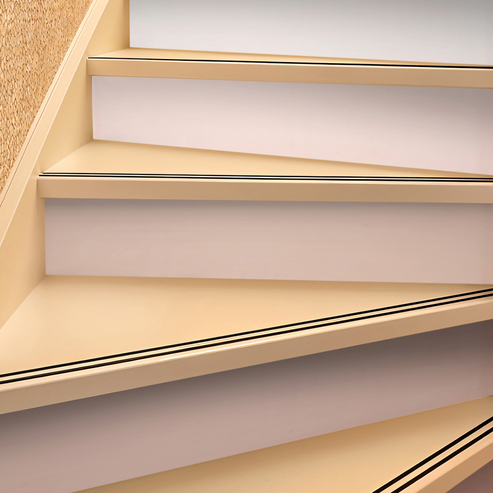 Living and Home Brown Self-Adhesive Peel and Stick Stair Riser Sticker 12 Pack Image 7