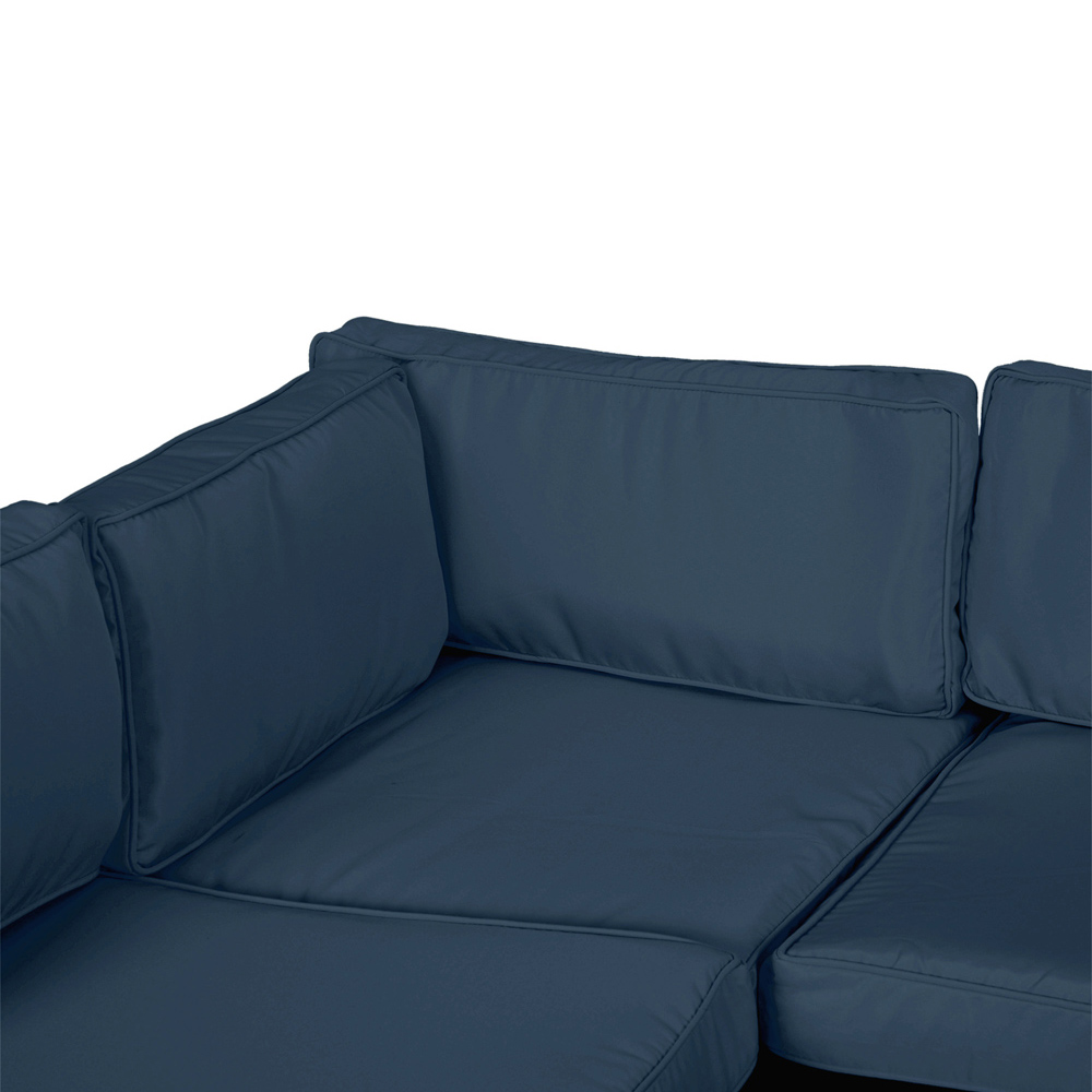 Outsunny 6 Seater Blue Garden Sofa Set Cover 14 Pack Image 5